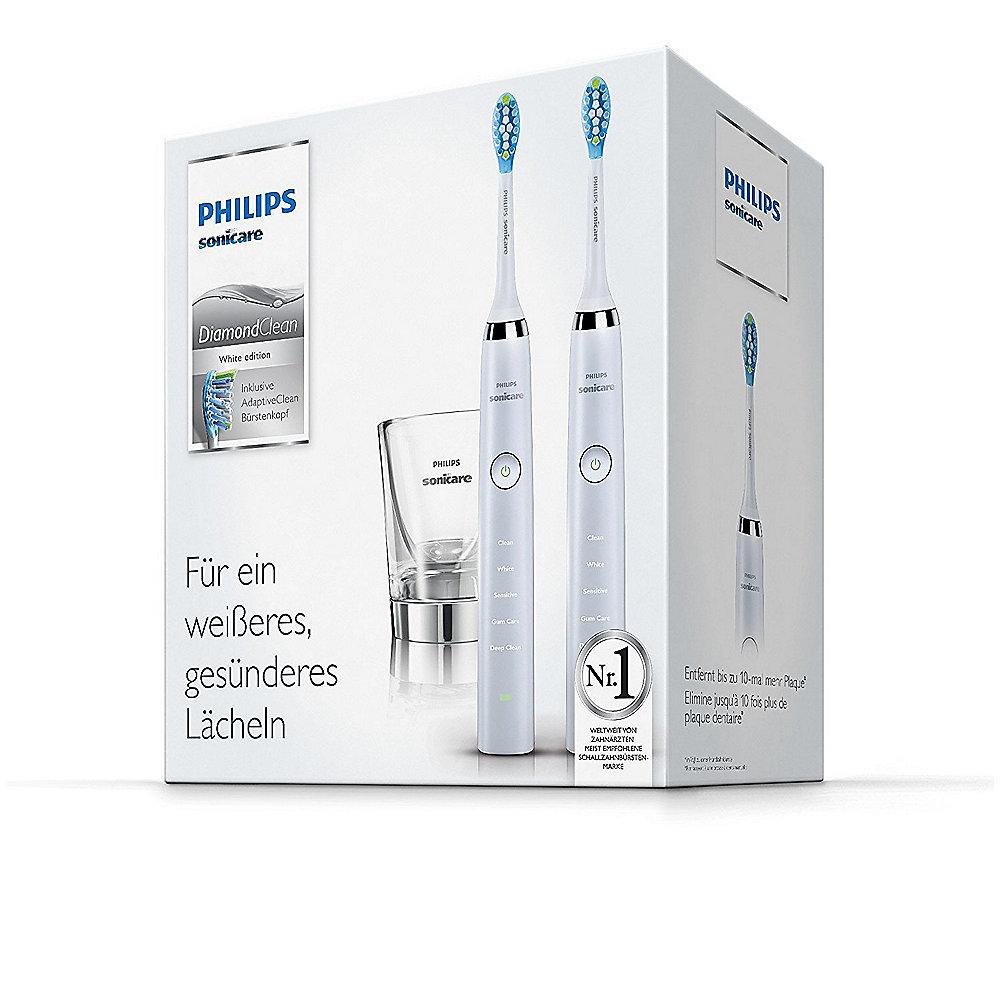 Philips Sonicare HX9327/87 DiamondClean Schallzahnbürste weiß (Doppelpack)