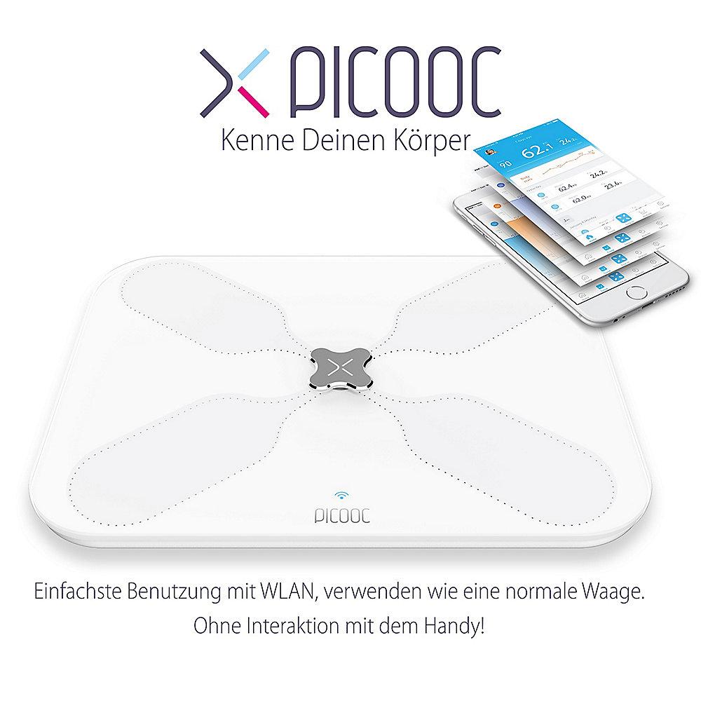 Picooc S3 Lite Smarte Körperanalysewaage weiß