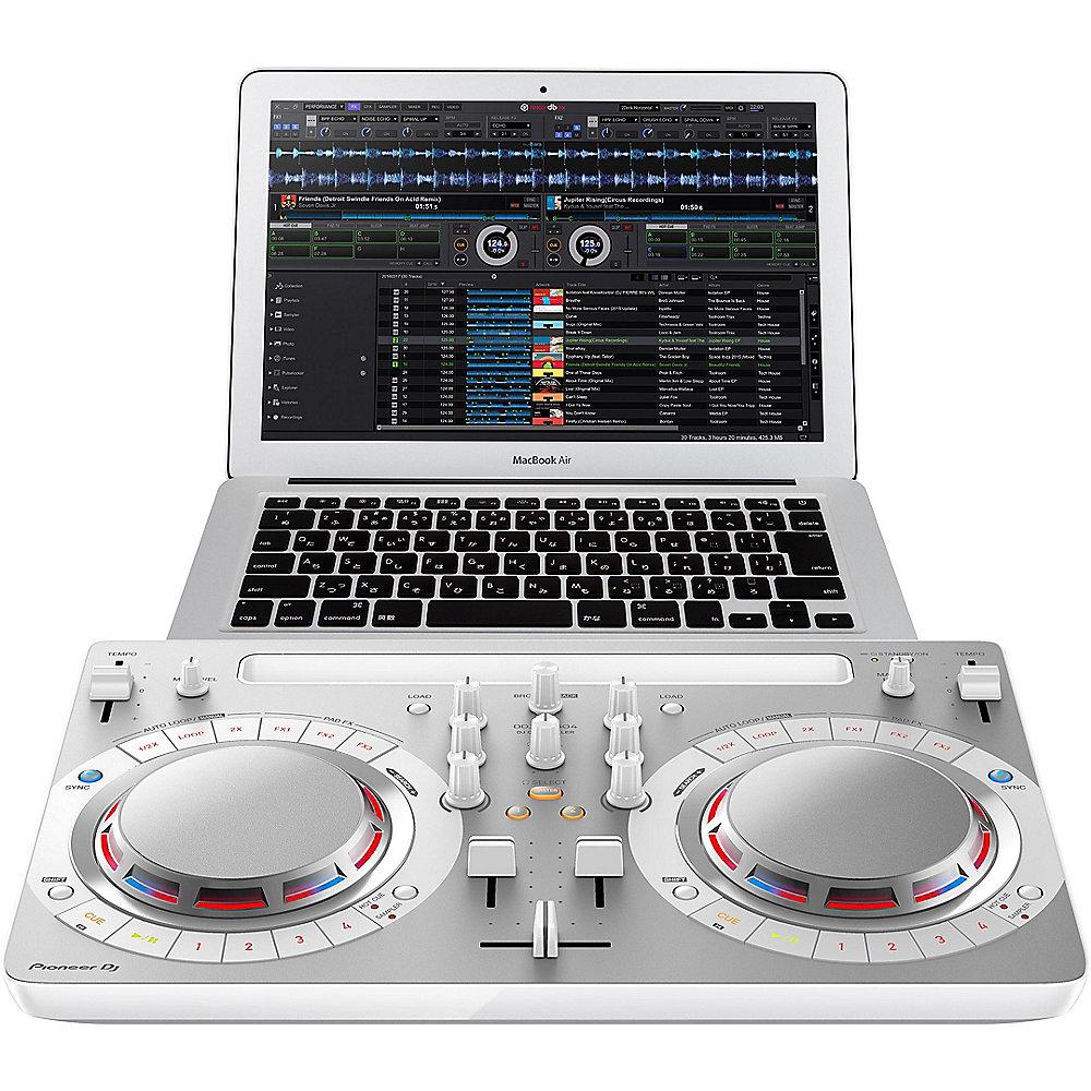 Pioneer DJ DDJ-WEGO4-W DJ Controller Rekordbox DJ, weiß, Pioneer, DJ, DDJ-WEGO4-W, DJ, Controller, Rekordbox, DJ, weiß