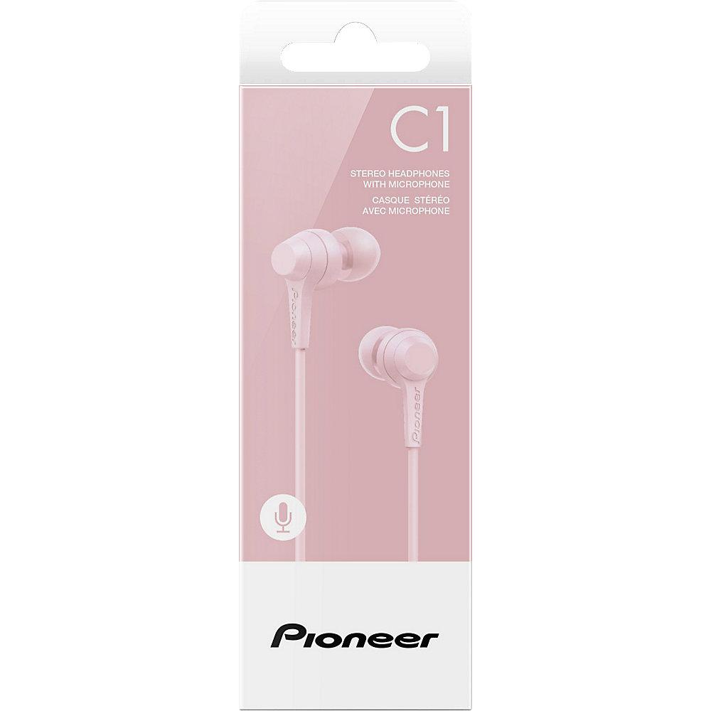 Pioneer SE-C1T(P)  In-Ear Kopfhörer mit Mikrofon pink