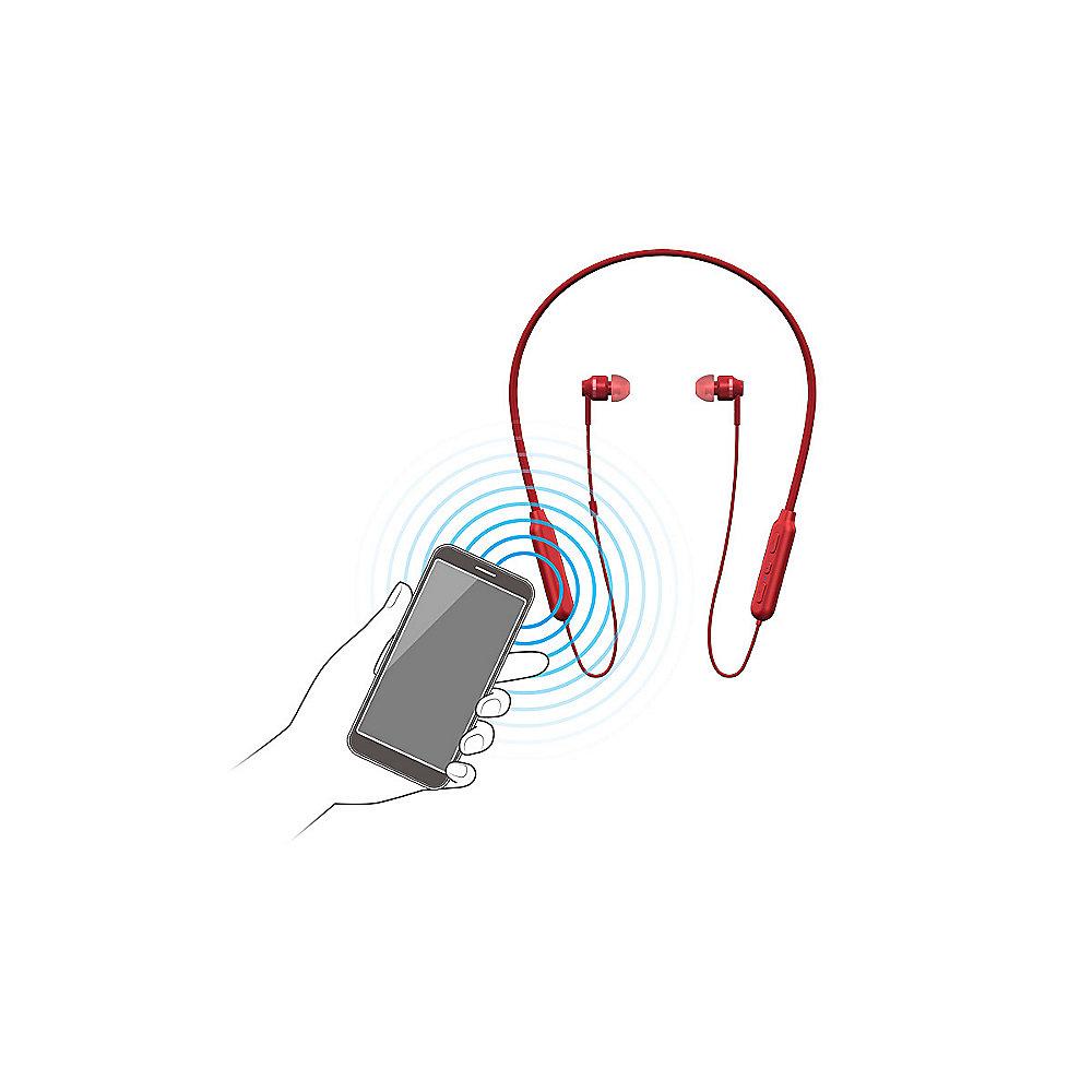 Pioneer SE-C7BT(R) In-Ear Kopfhörer Bluetooth NFC, Rot, Aluminium-Design