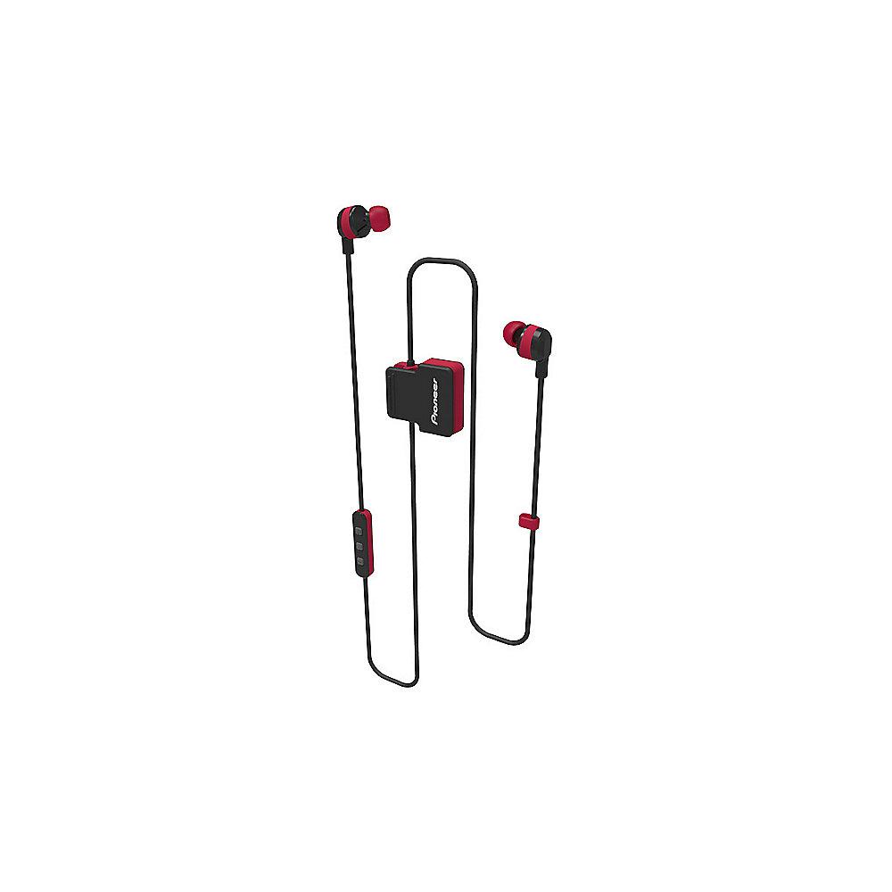 Pioneer SE-CL5BT The Clip In-Ear-Bluetoth-Kopfhörer mit Mikrofon rot