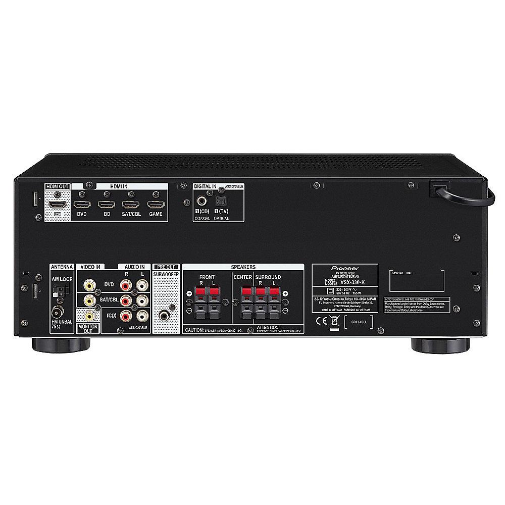 Pioneer VSX-330-K  5.1 Receiver 4K USB schwarz, Pioneer, VSX-330-K, 5.1, Receiver, 4K, USB, schwarz