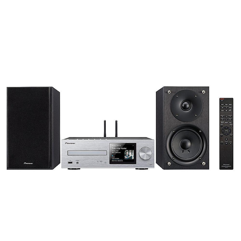 Pioneer X-HM76-S Micro HiFi-System USB Netzwerk Bluetooth silber, Pioneer, X-HM76-S, Micro, HiFi-System, USB, Netzwerk, Bluetooth, silber