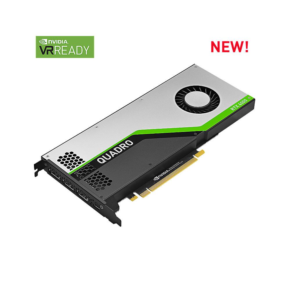 PNY NVIDIA Quadro RTX 4000 8GB GDDR6 Workstation Grafikkarte 3x DP/USB-C