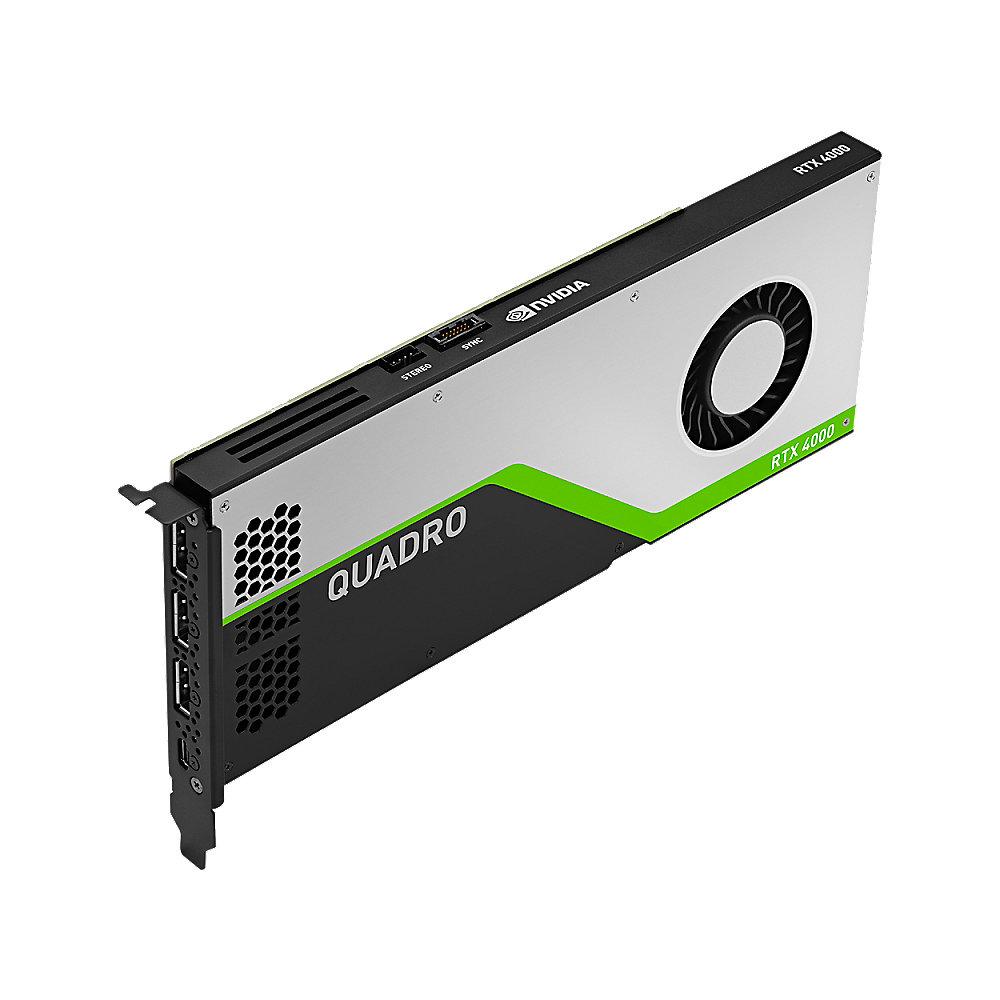 PNY NVIDIA Quadro RTX 4000 8GB GDDR6 Workstation Grafikkarte 3x DP/USB-C