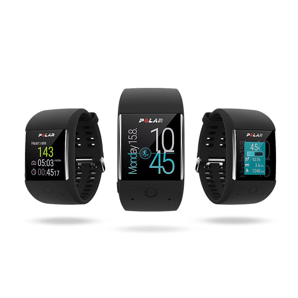 Polar M600 Fitness Smartwatch mit GPS Schwarz, Polar, M600, Fitness, Smartwatch, GPS, Schwarz