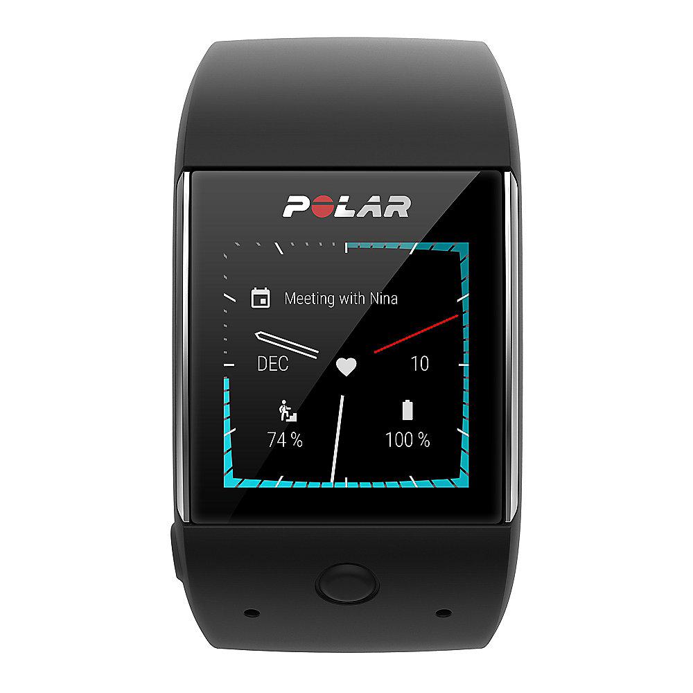 Polar M600 Fitness Smartwatch mit GPS Schwarz, Polar, M600, Fitness, Smartwatch, GPS, Schwarz