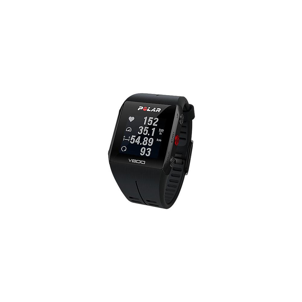 Polar V800 Profi-Multisportuhr mit GPS Schwarz inkl. H10 Herzfrequenzsensor