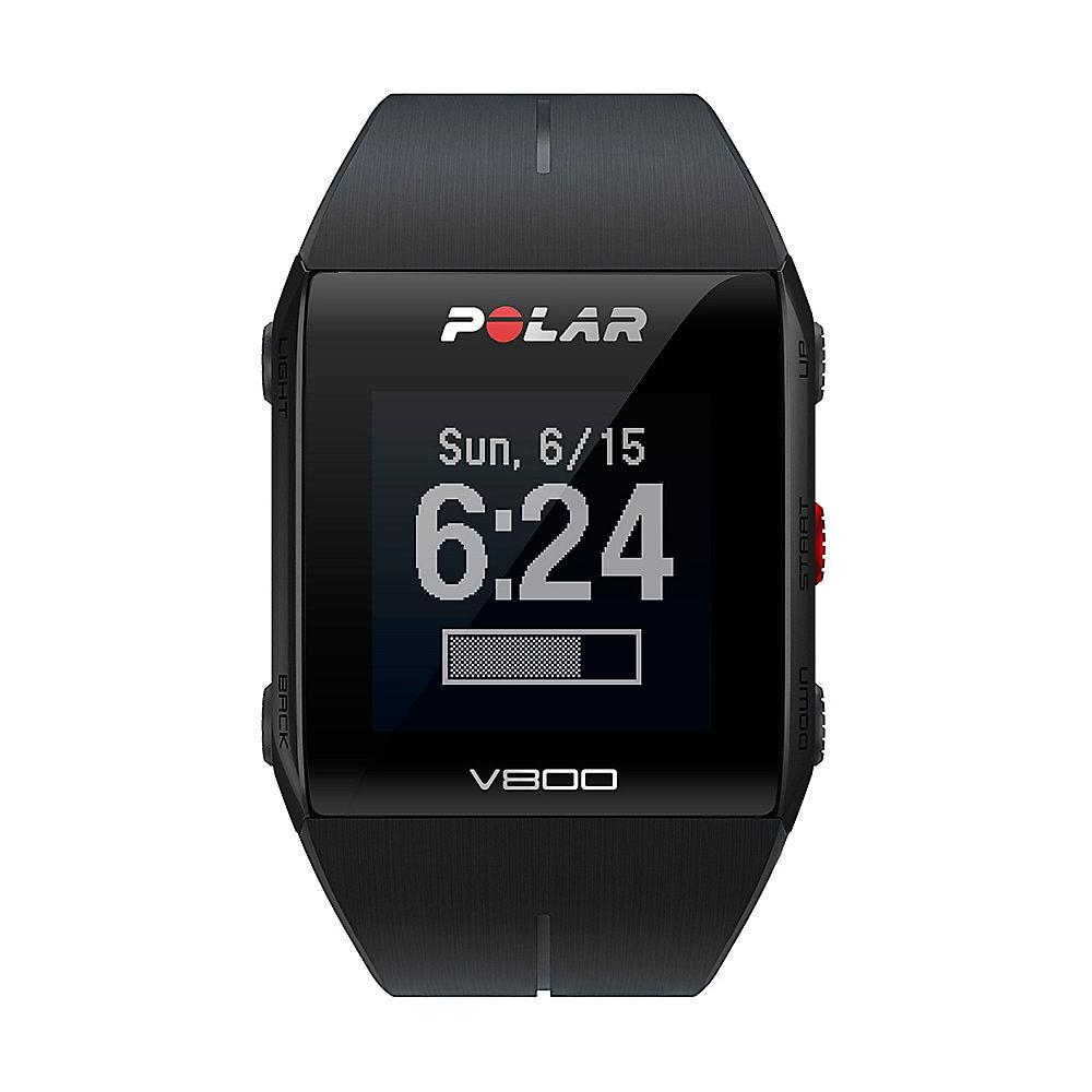 Polar V800 Profi-Multisportuhr mit GPS Schwarz inkl. H10 Herzfrequenzsensor