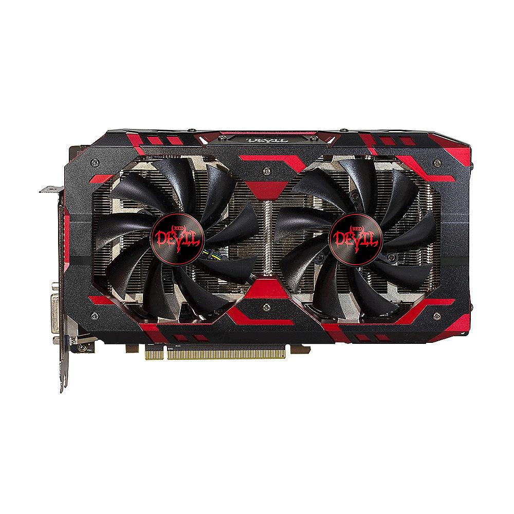 PowerColor AMD Radeon RX 580 Red Devil 8GB GDDR5 DVI/HDMI/3x DP Grafikkarte, PowerColor, AMD, Radeon, RX, 580, Red, Devil, 8GB, GDDR5, DVI/HDMI/3x, DP, Grafikkarte