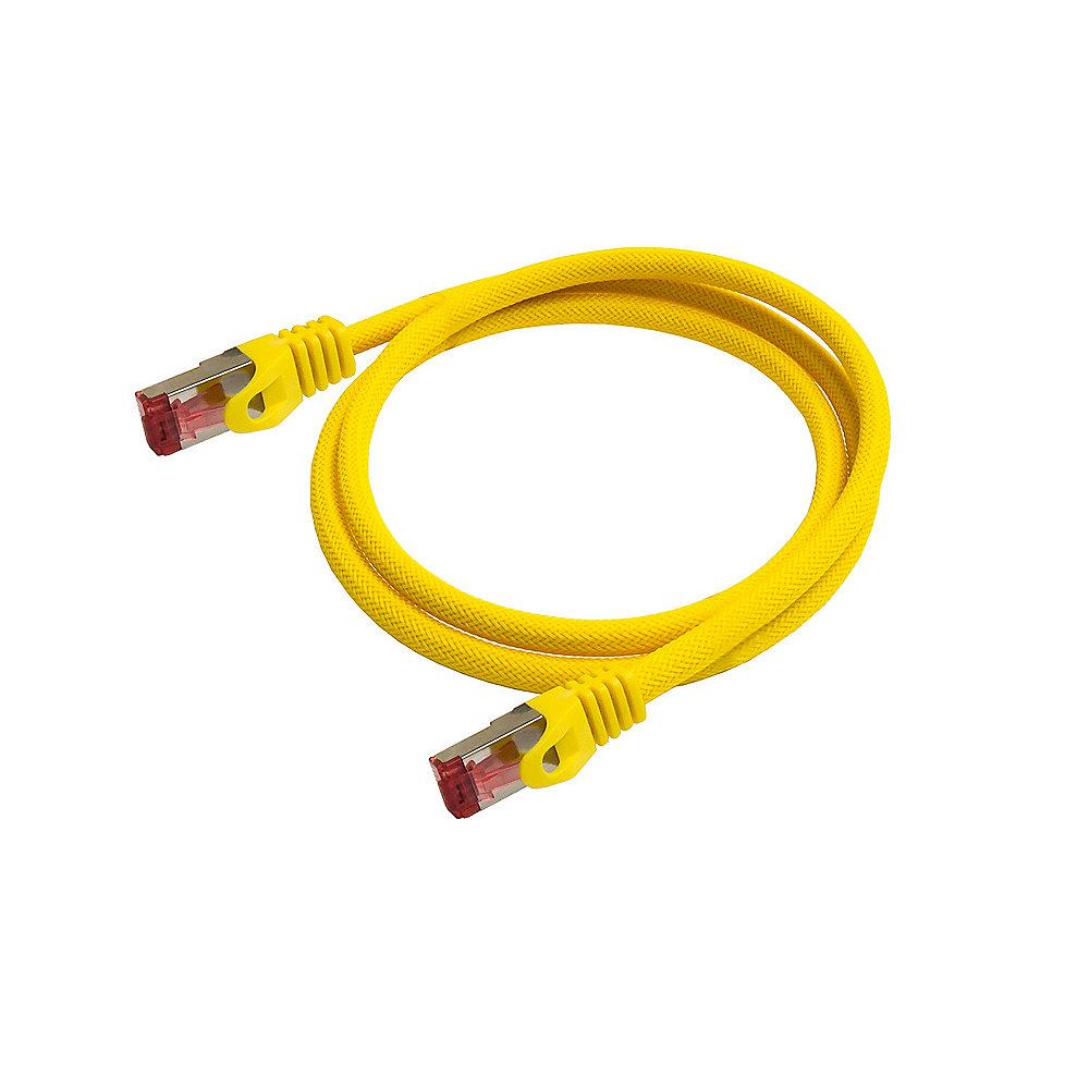 Python RNS Patchkabel Cat.6 S/FTP PiMF PVC 250MHz OFC 1,5m gelb