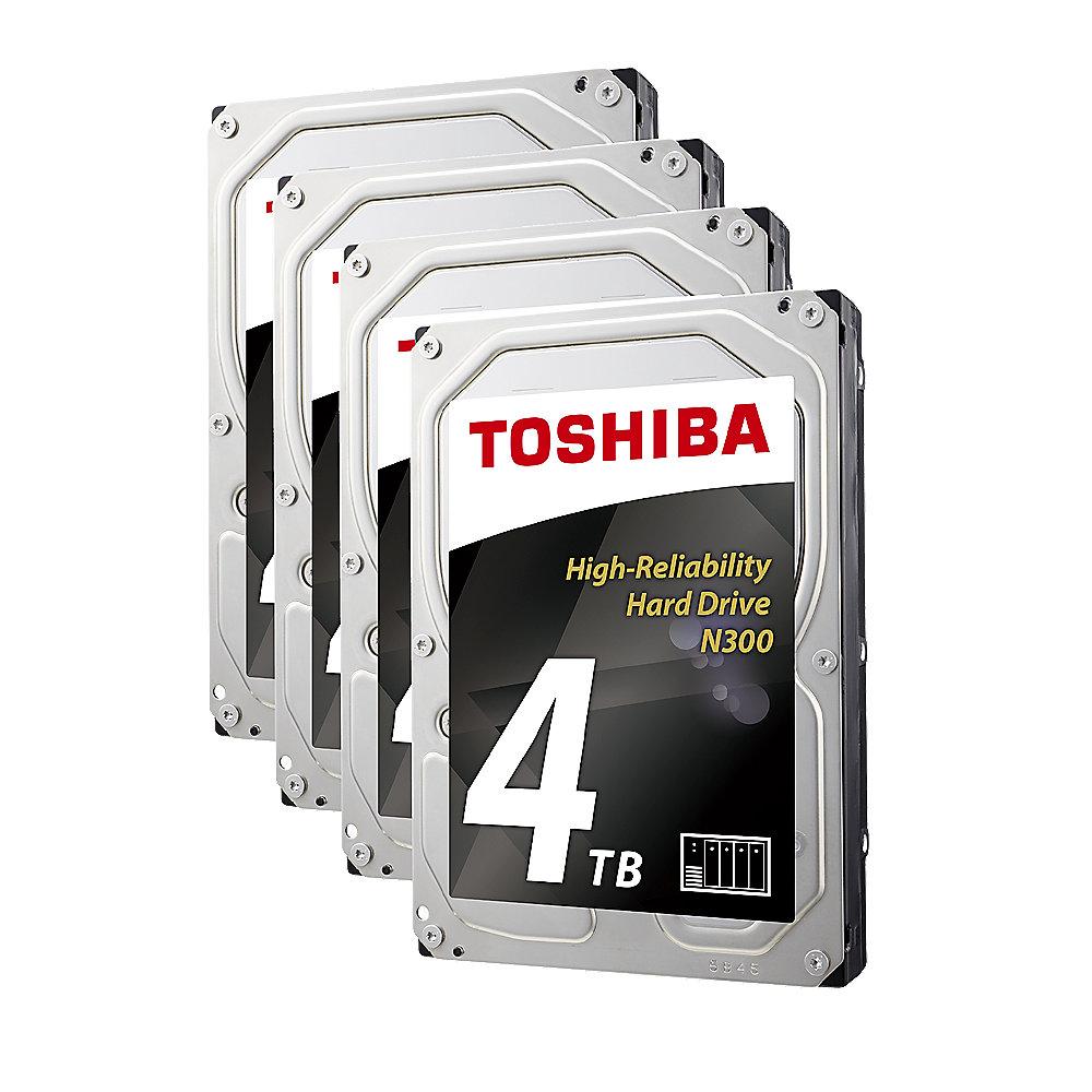 QNAP TS-431X2-2G NAS System 4-Bay 16TB inkl. 4x 4TB Toshiba HDWQ140UZSVA