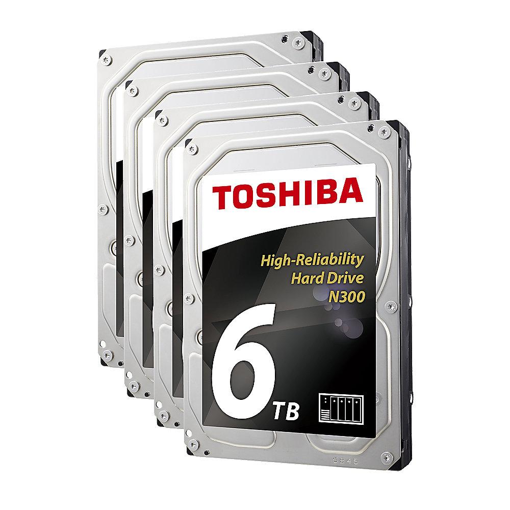 QNAP TS-431X2-8G NAS System 4-Bay 24TB inkl. 4x 6TB Toshiba HDWN160UZSVA