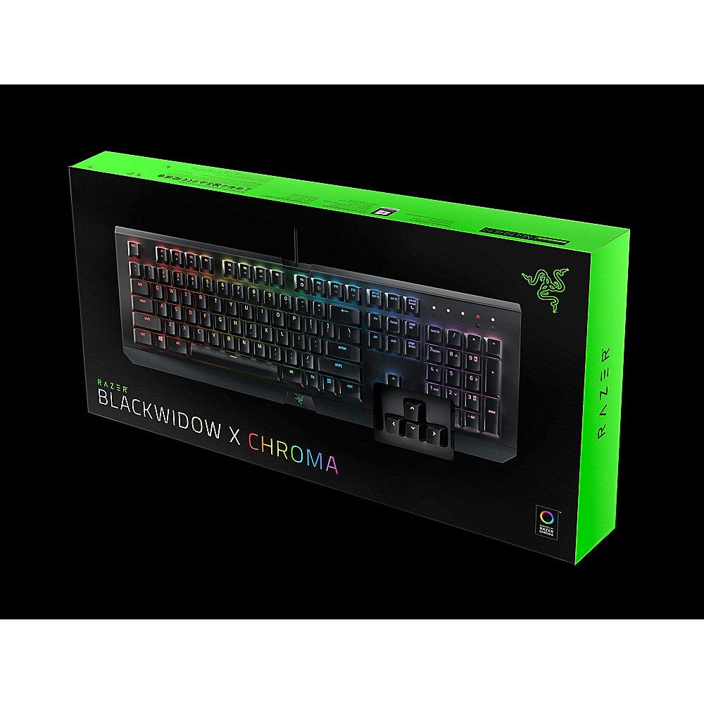 Razer BlackWidow X Chroma Mechanische Gaming Tastatur RGB Beleuchtung DE Layout