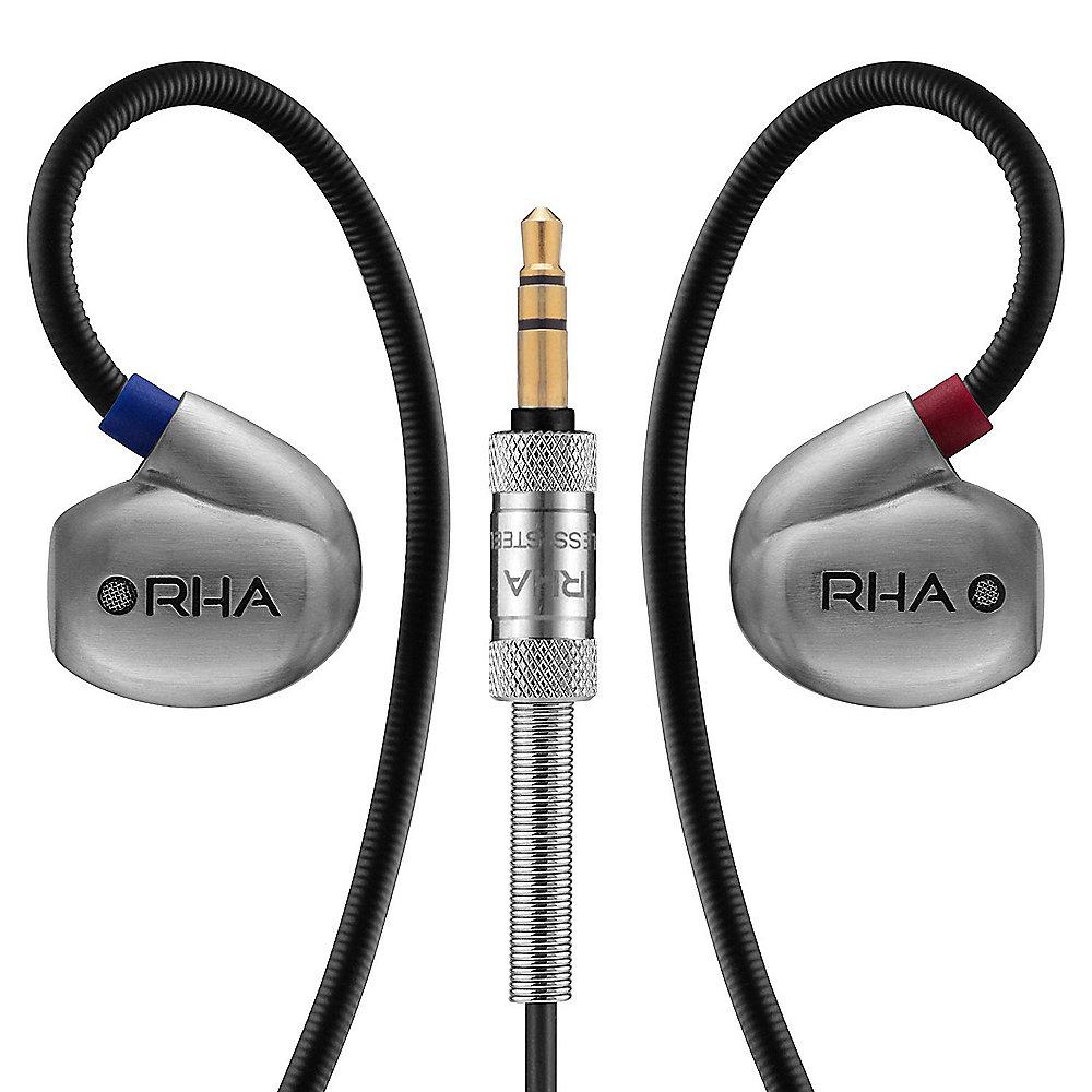 RHA T20 High-Fidelity In-Ear-Kopfhörer Hi-Res DualCoil-Treiber - Silber, RHA, T20, High-Fidelity, In-Ear-Kopfhörer, Hi-Res, DualCoil-Treiber, Silber