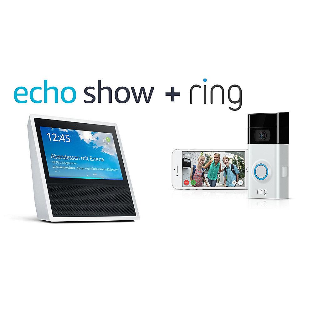 RING Video Türklingel 2   Amazon Echo Show weiß, RING, Video, Türklingel, 2, , Amazon, Echo, Show, weiß