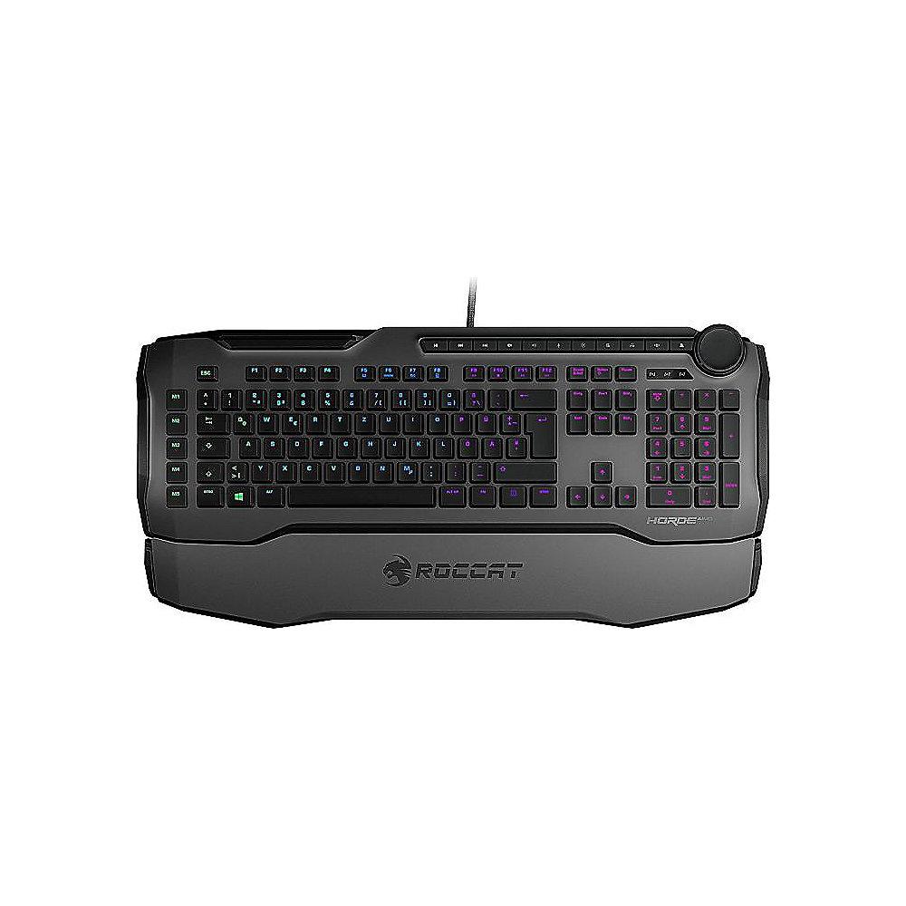 ROCCAT Horde AIMO Gaming Tastatur DE RGB membranical grau ROC-12-350-GY