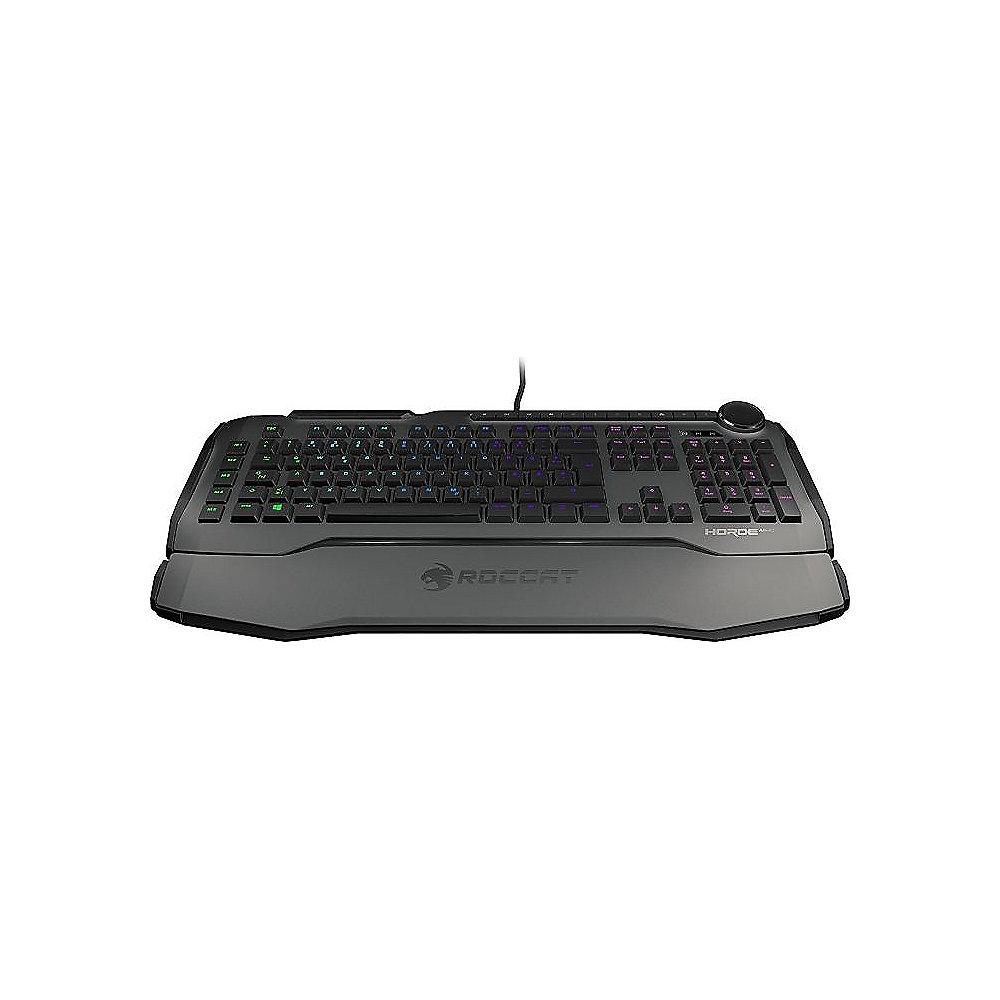 ROCCAT Horde AIMO Gaming Tastatur DE RGB membranical grau ROC-12-350-GY