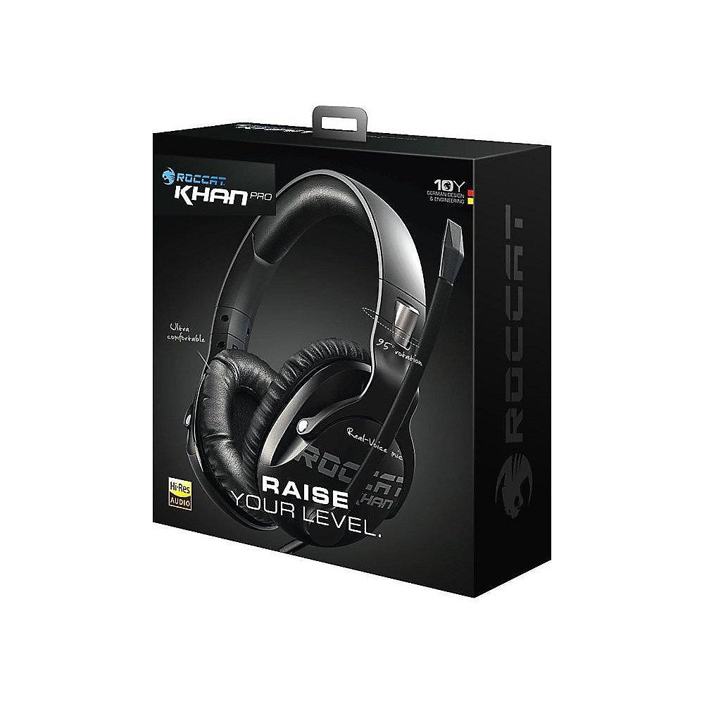 ROCCAT Khan Pro Stereo Gaming Headset Hi-Res zertifiziert schwarz ROC-14-622, ROCCAT, Khan, Pro, Stereo, Gaming, Headset, Hi-Res, zertifiziert, schwarz, ROC-14-622