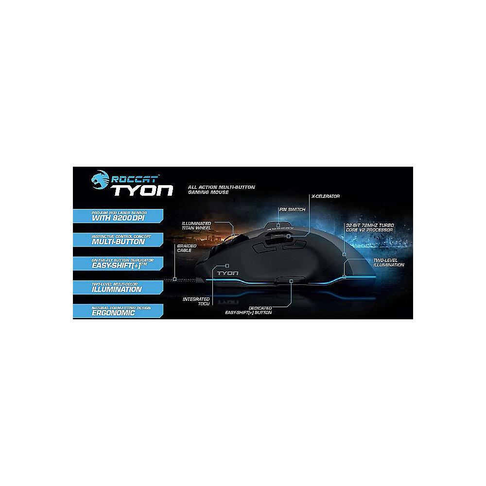 ROCCAT Tyon Gaming Maus Multi-Button schwarz ROC-11-850