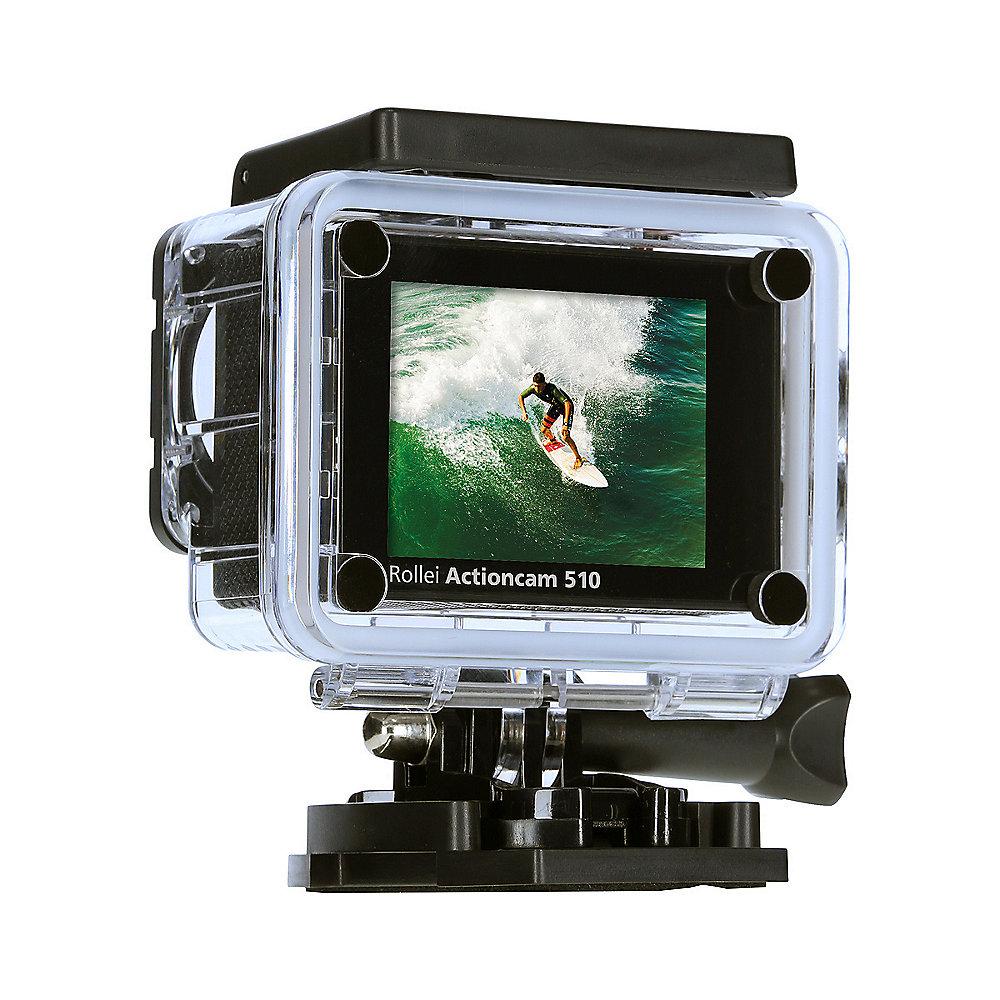 Rollei ActionCam 510 Full HD Video mit Unterwasserschutz WLAN schwarz