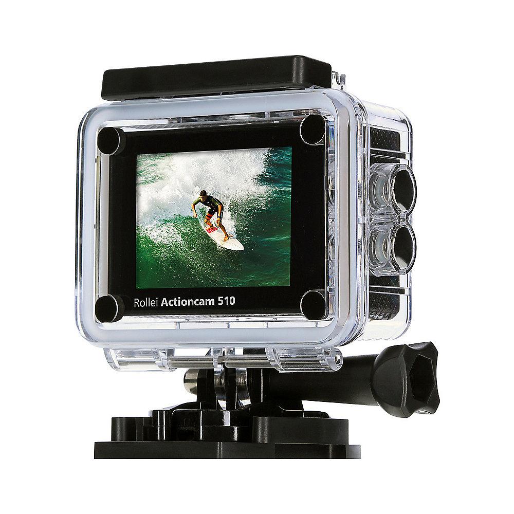 Rollei ActionCam 510 Full HD Video mit Unterwasserschutz WLAN schwarz