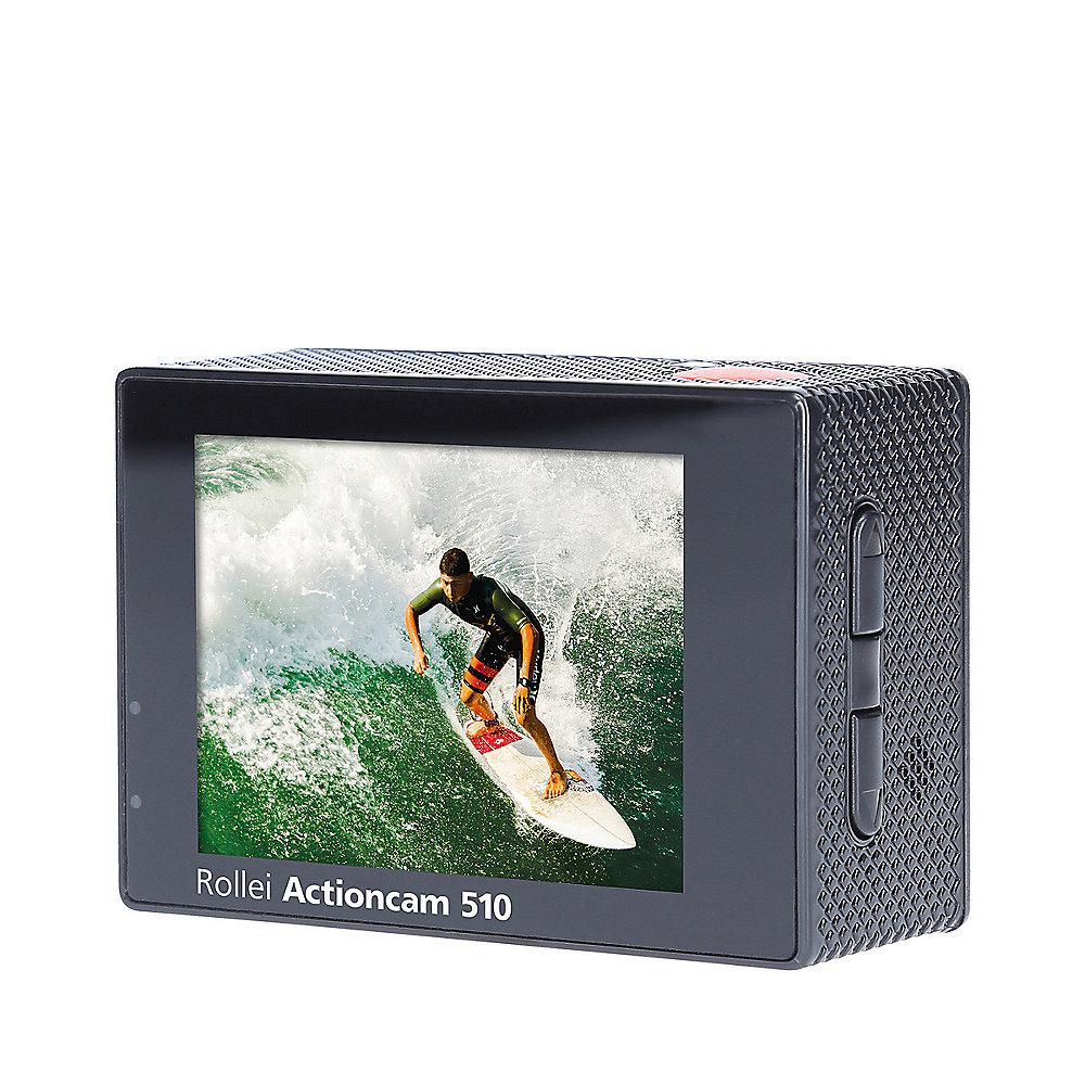 Rollei ActionCam 510 Full HD Video mit Unterwasserschutz WLAN schwarz, Rollei, ActionCam, 510, Full, HD, Video, Unterwasserschutz, WLAN, schwarz