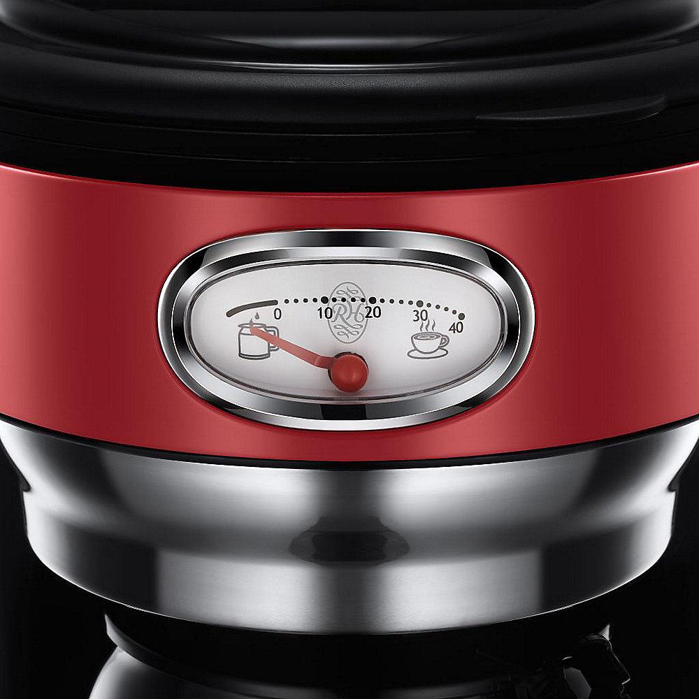 Russell Hobbs 21700-56 Retro Ribbon Red Glas-Kaffeemaschine, Russell, Hobbs, 21700-56, Retro, Ribbon, Red, Glas-Kaffeemaschine