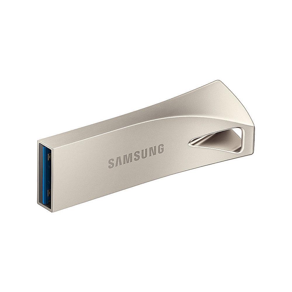 Samsung BAR Plus 32GB Flash Drive 3.1 USB Stick Metallgehäuse silber, Samsung, BAR, Plus, 32GB, Flash, Drive, 3.1, USB, Stick, Metallgehäuse, silber