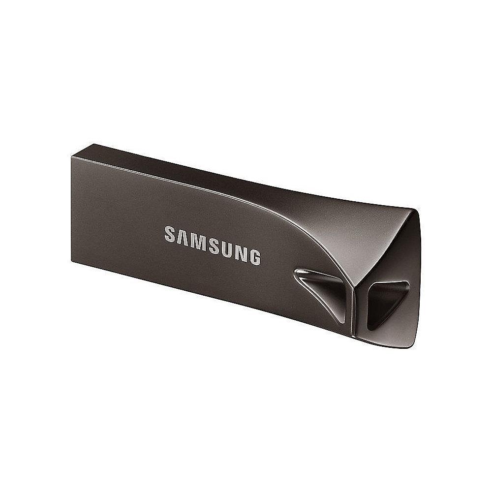 Samsung BAR Plus 64GB Flash Drive 3.1 USB Stick Metallgehäuse grau, Samsung, BAR, Plus, 64GB, Flash, Drive, 3.1, USB, Stick, Metallgehäuse, grau