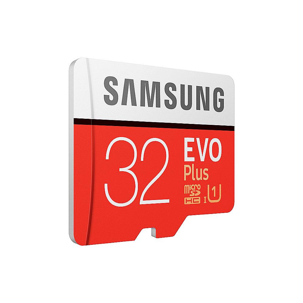 Samsung Evo Plus 32 GB microSDHC Speicherkarte (95 MB/s, Class 10, UHS-I, U1)