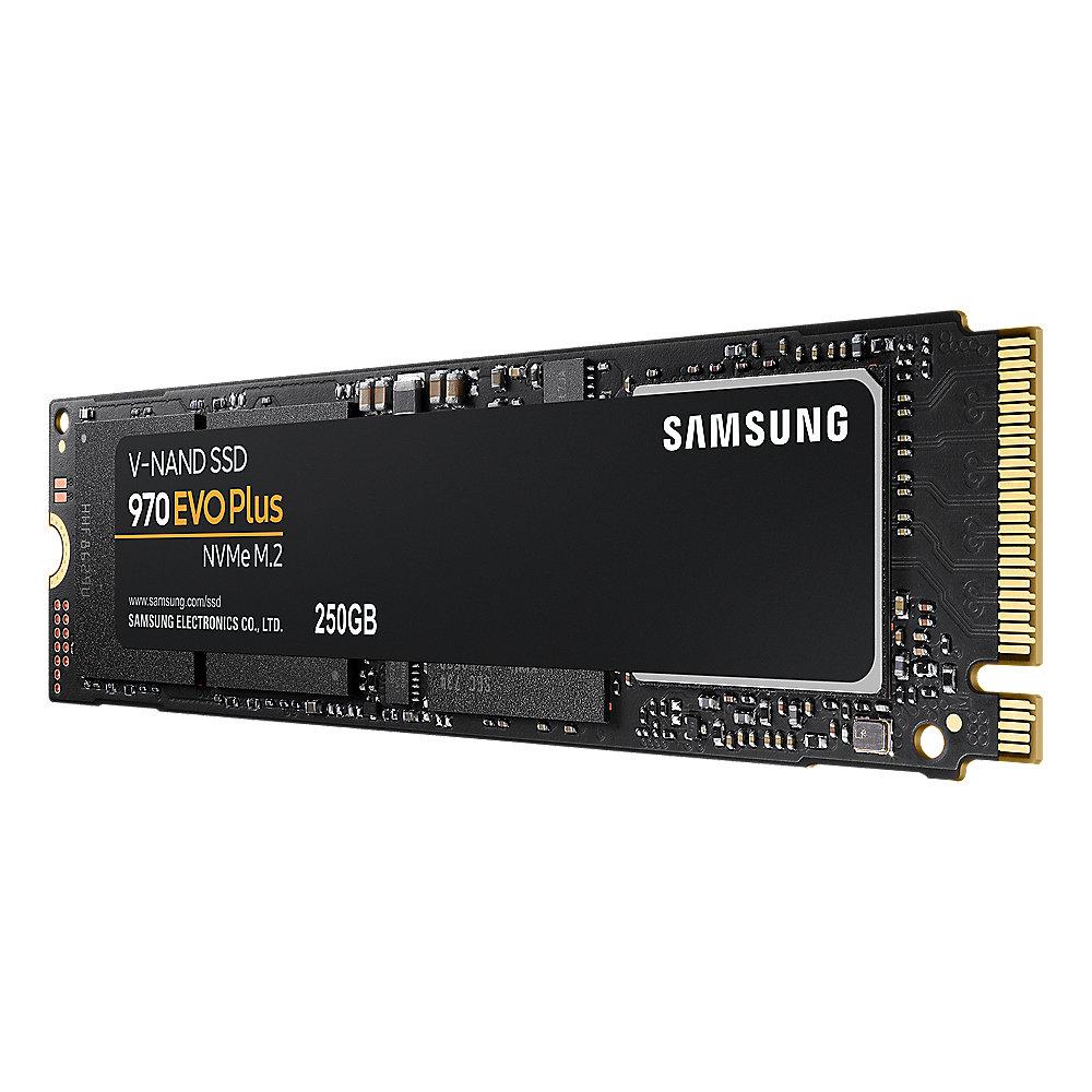 Samsung SSD 970 EVO Plus Series NVMe 250 GB V-NAND MLC - M.2 2280, Samsung, SSD, 970, EVO, Plus, Series, NVMe, 250, GB, V-NAND, MLC, M.2, 2280