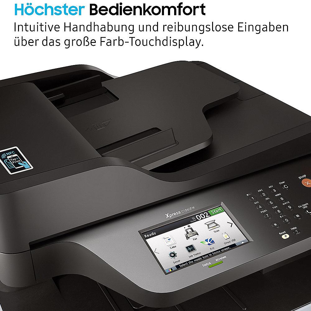 Samsung Xpress C1860FW Farblaserdrucker Scanner Kopierer Fax WLAN, Samsung, Xpress, C1860FW, Farblaserdrucker, Scanner, Kopierer, Fax, WLAN