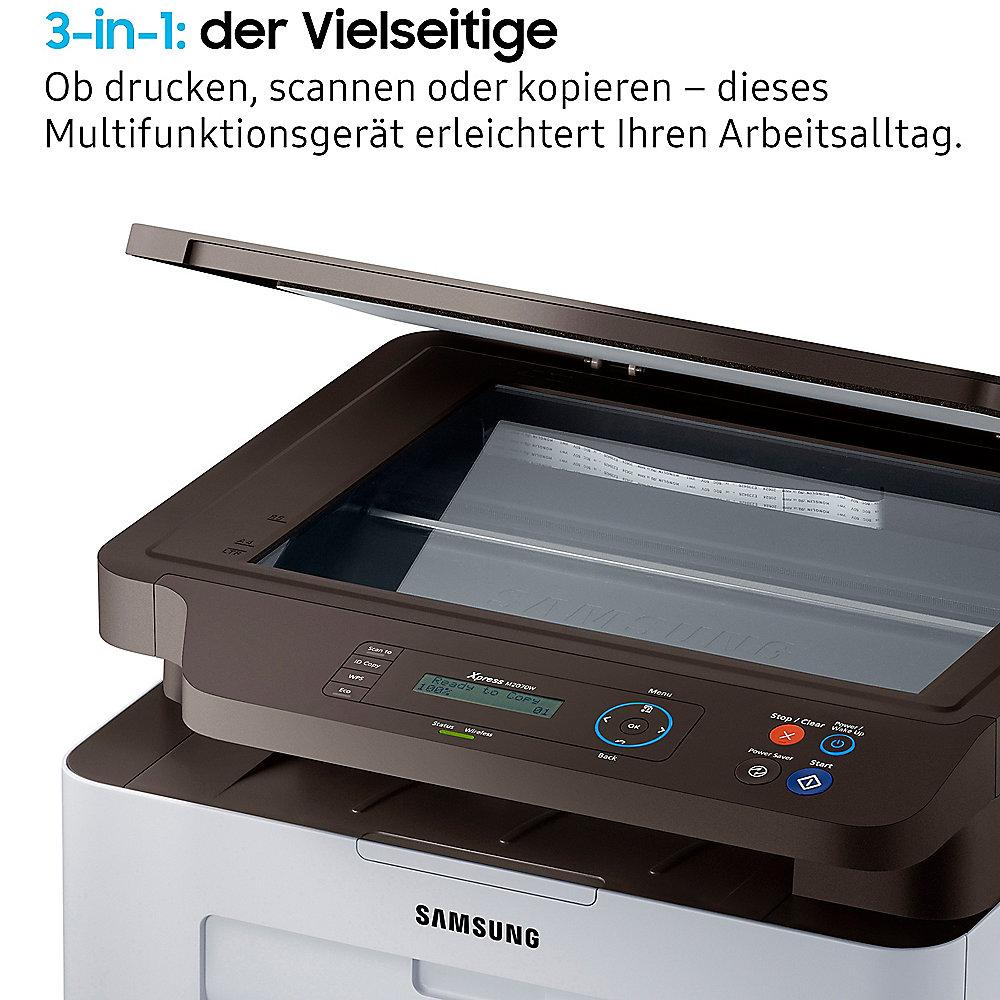 Samsung XPress SL-M2070W S/W-Laser-Multifunktionsdrucker Kopierer Scanner WLAN