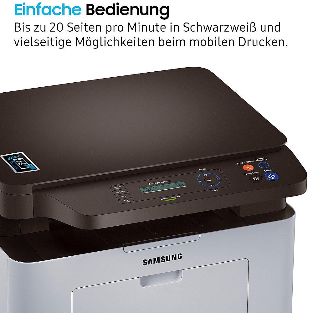 Samsung XPress SL-M2070W S/W-Laser-Multifunktionsdrucker Kopierer Scanner WLAN