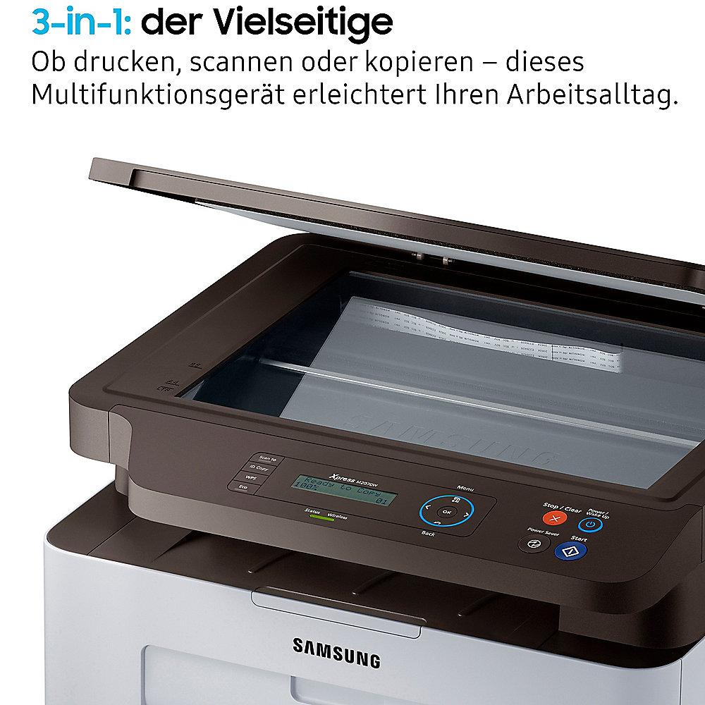 Samsung XPress SL-M2070W S/W-Laser-Multifunktionsdrucker Kopierer Scanner WLAN, Samsung, XPress, SL-M2070W, S/W-Laser-Multifunktionsdrucker, Kopierer, Scanner, WLAN