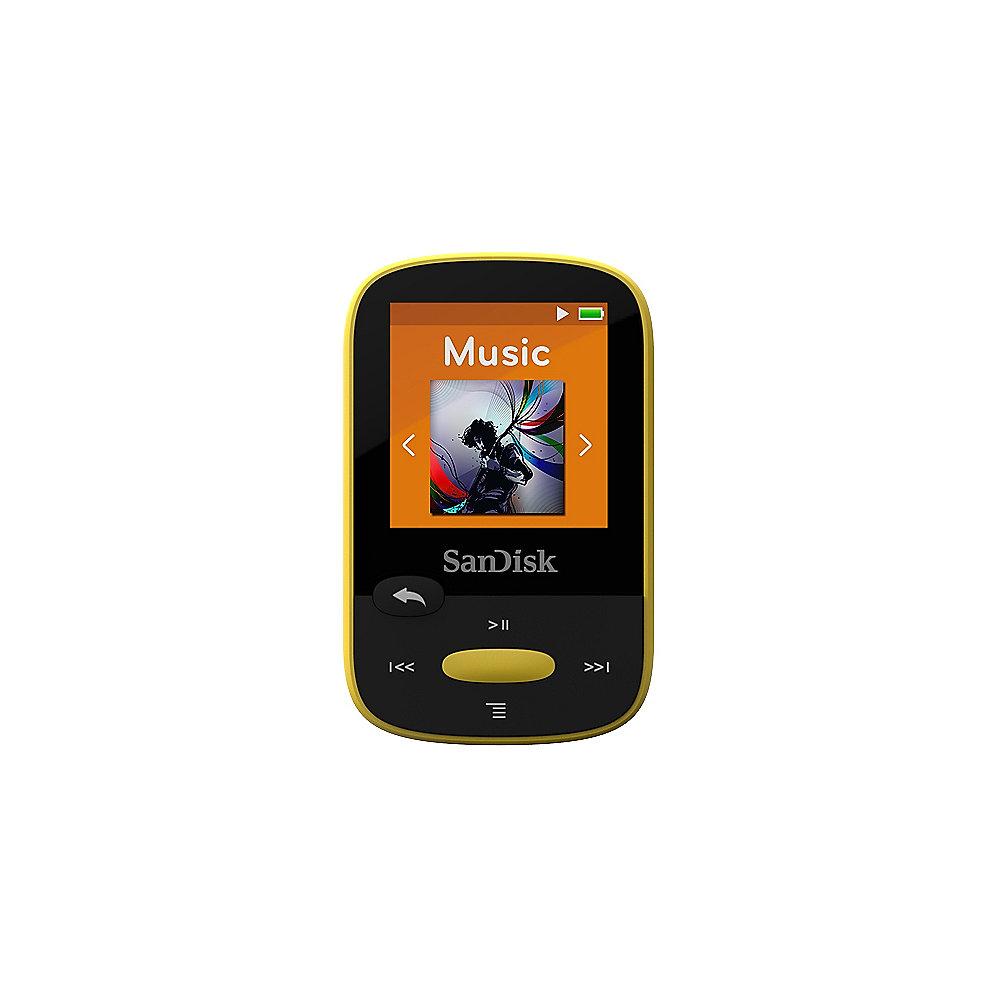 SanDisk Clip Sport MP3 Player 8GB gelb, SanDisk, Clip, Sport, MP3, Player, 8GB, gelb