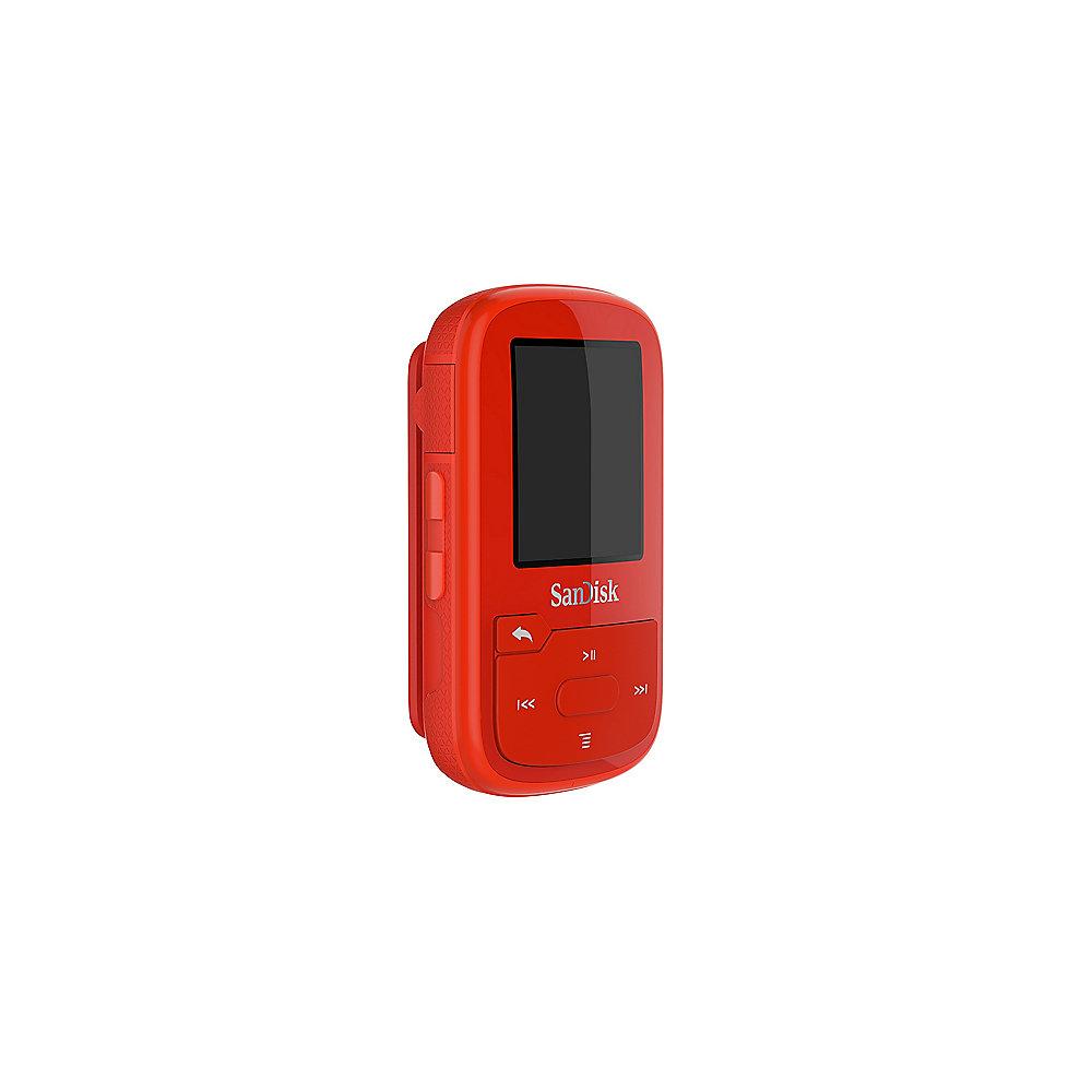 SanDisk Clip Sport Plus MP3 Player 16GB rot, SanDisk, Clip, Sport, Plus, MP3, Player, 16GB, rot