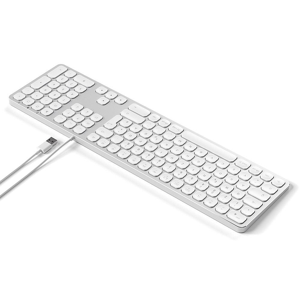 Satechi Aluminium Tastatur kabelgebunden für Mac silber