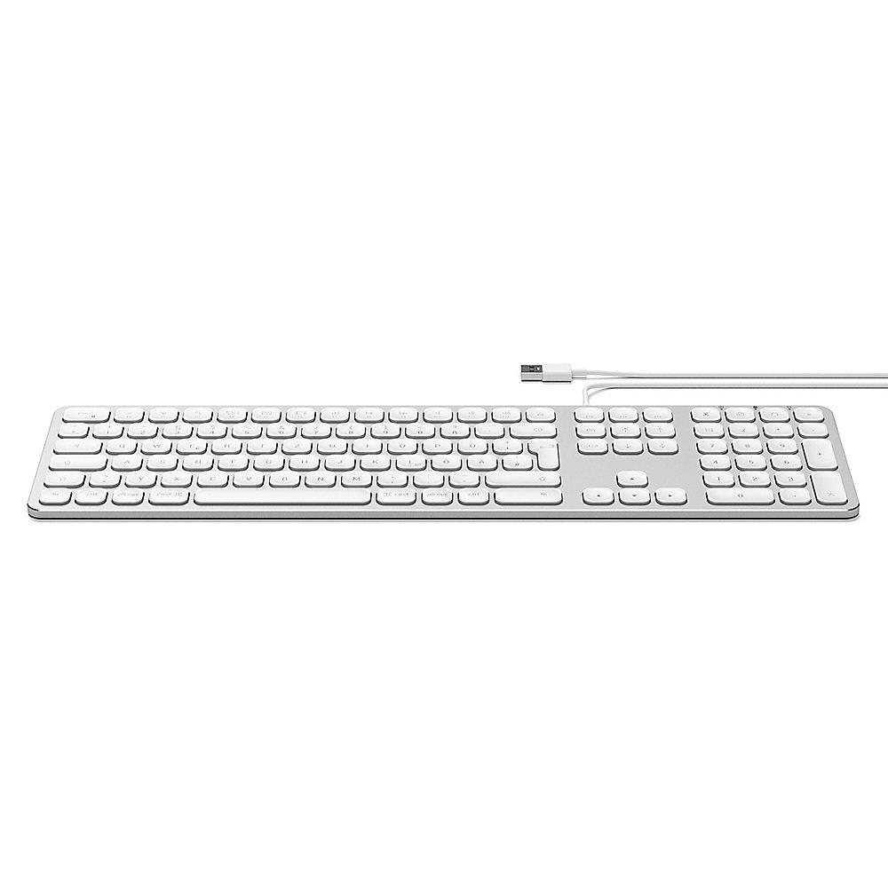 Satechi Aluminium Tastatur kabelgebunden für Mac silber, Satechi, Aluminium, Tastatur, kabelgebunden, Mac, silber