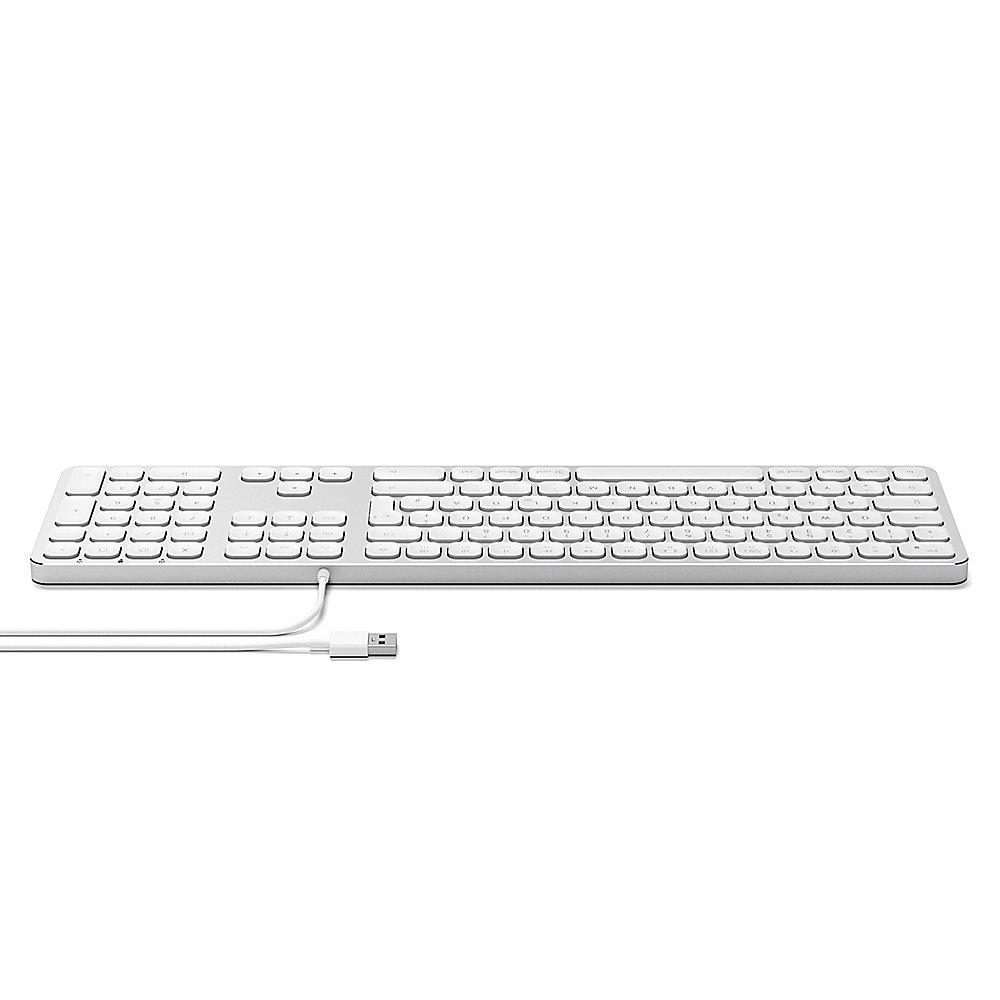 Satechi Aluminium Tastatur kabelgebunden für Mac silber, Satechi, Aluminium, Tastatur, kabelgebunden, Mac, silber