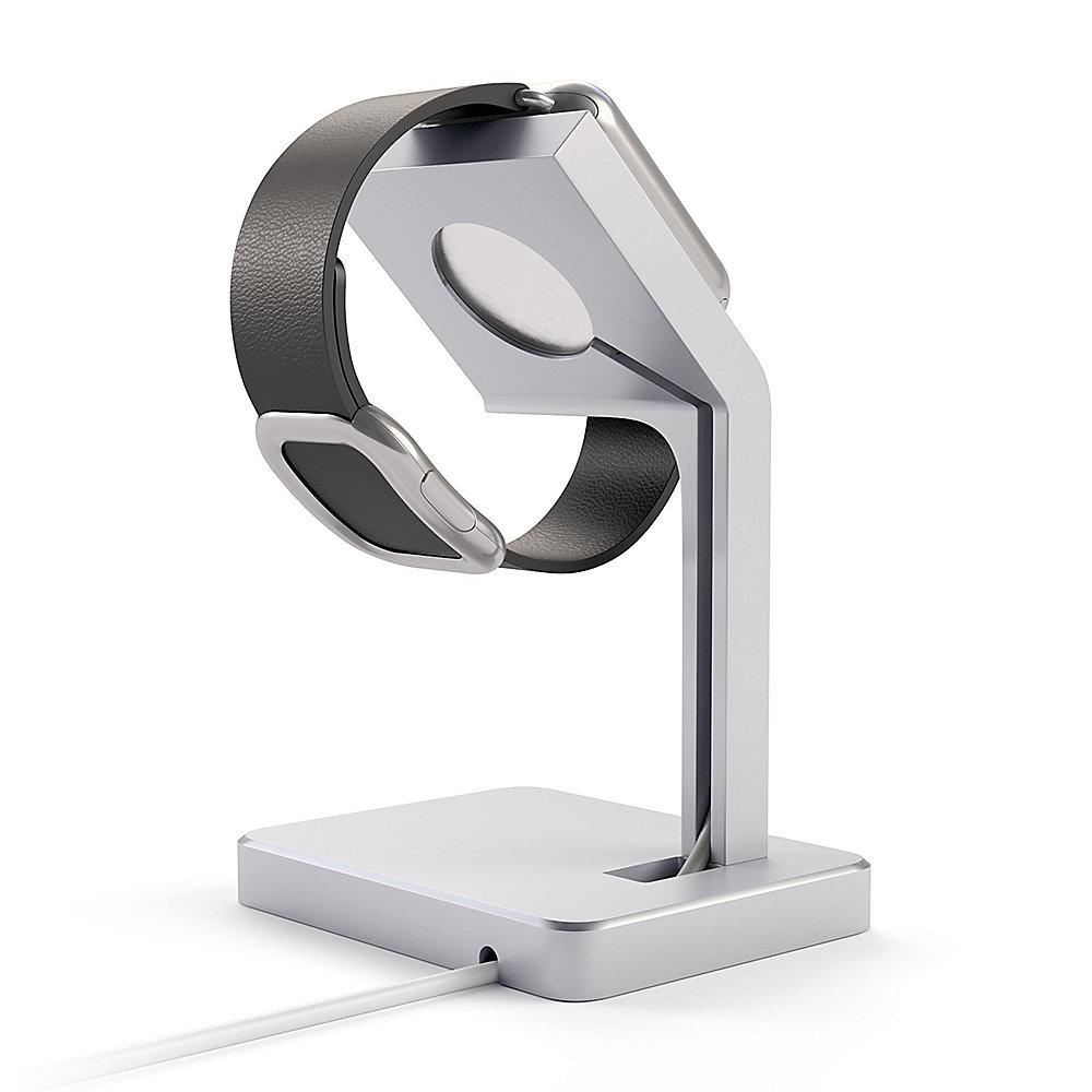 Satechi Aluminum Apple Watch Stand Silber