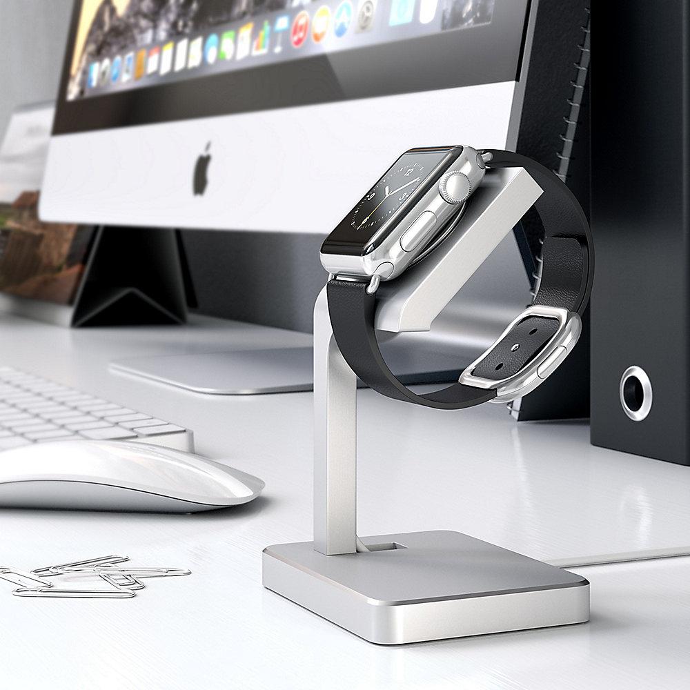 Satechi Aluminum Apple Watch Stand Silber