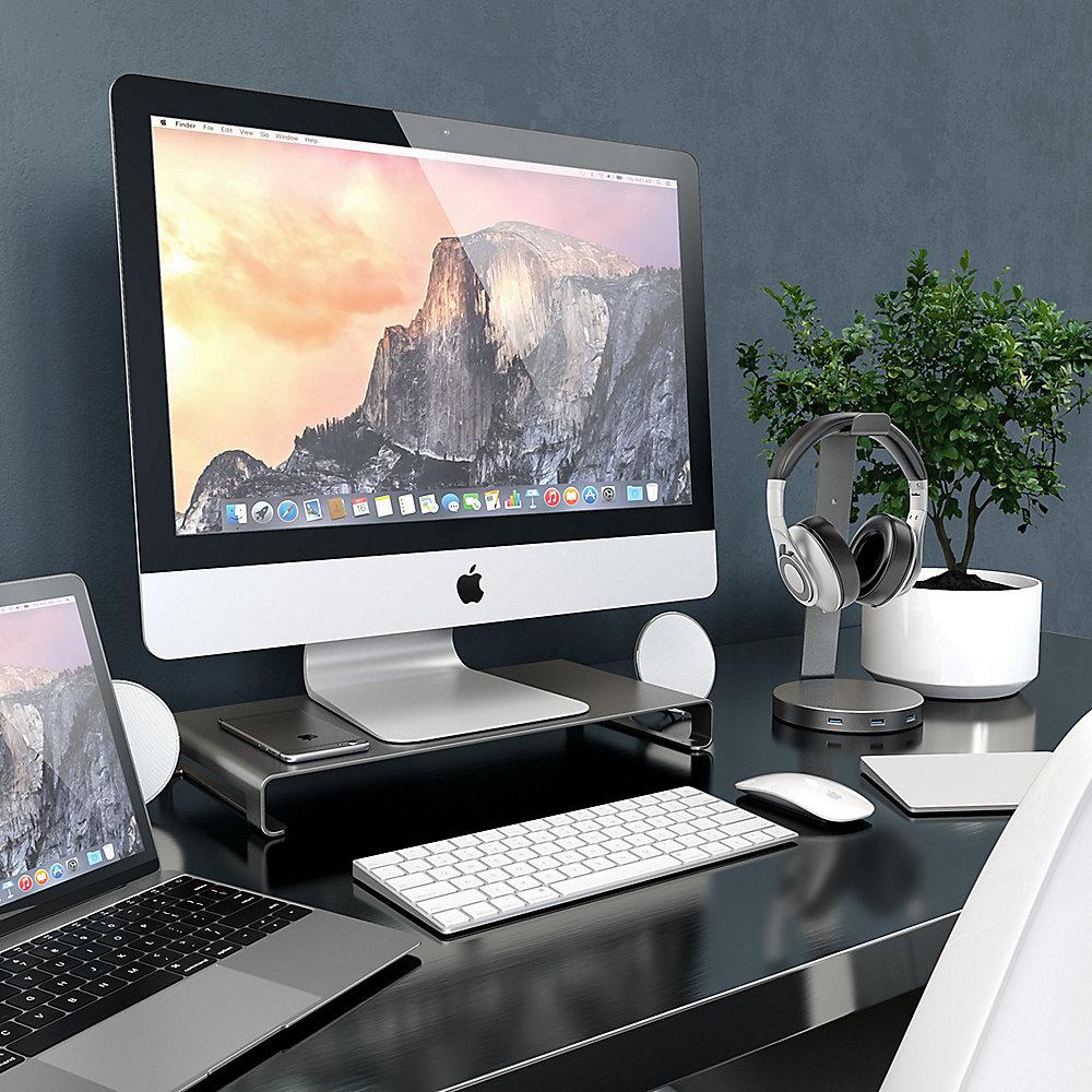 Satechi Slim Aluminum Monitor Stand Space Gray