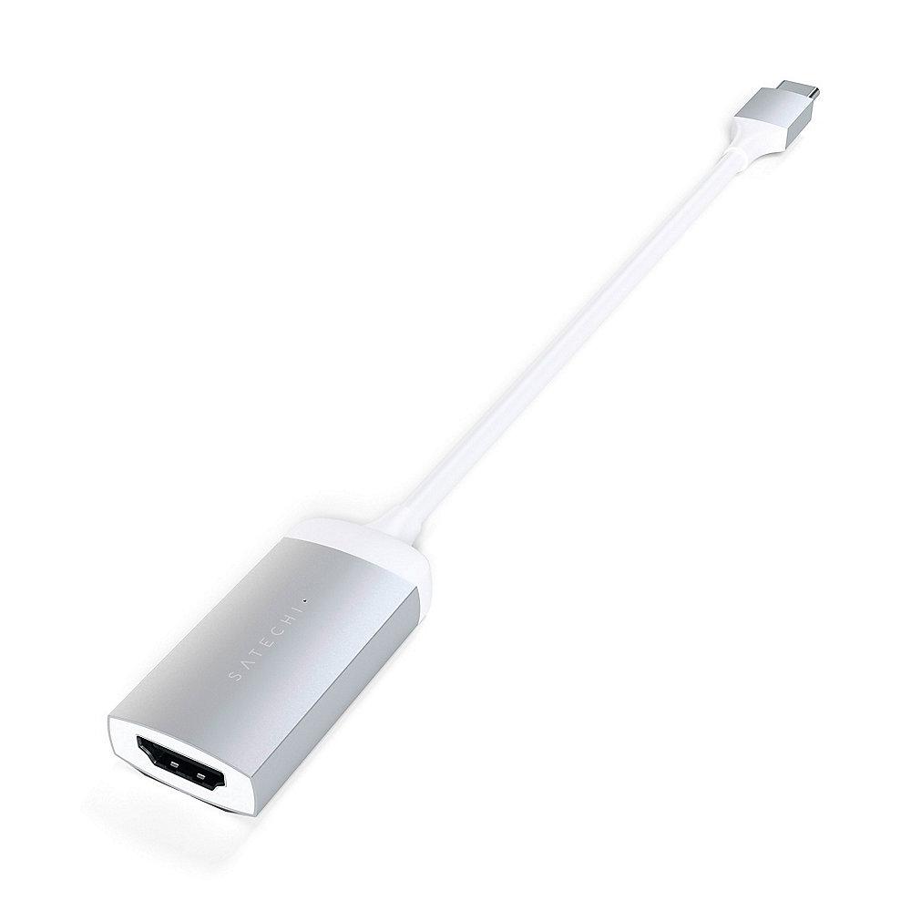 Satechi USB-C auf 4K HDMI Adapter Silber, Satechi, USB-C, 4K, HDMI, Adapter, Silber