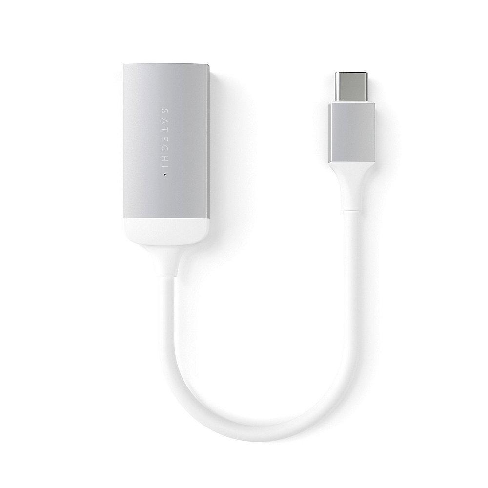 Satechi USB-C auf 4K HDMI Adapter Silber, Satechi, USB-C, 4K, HDMI, Adapter, Silber