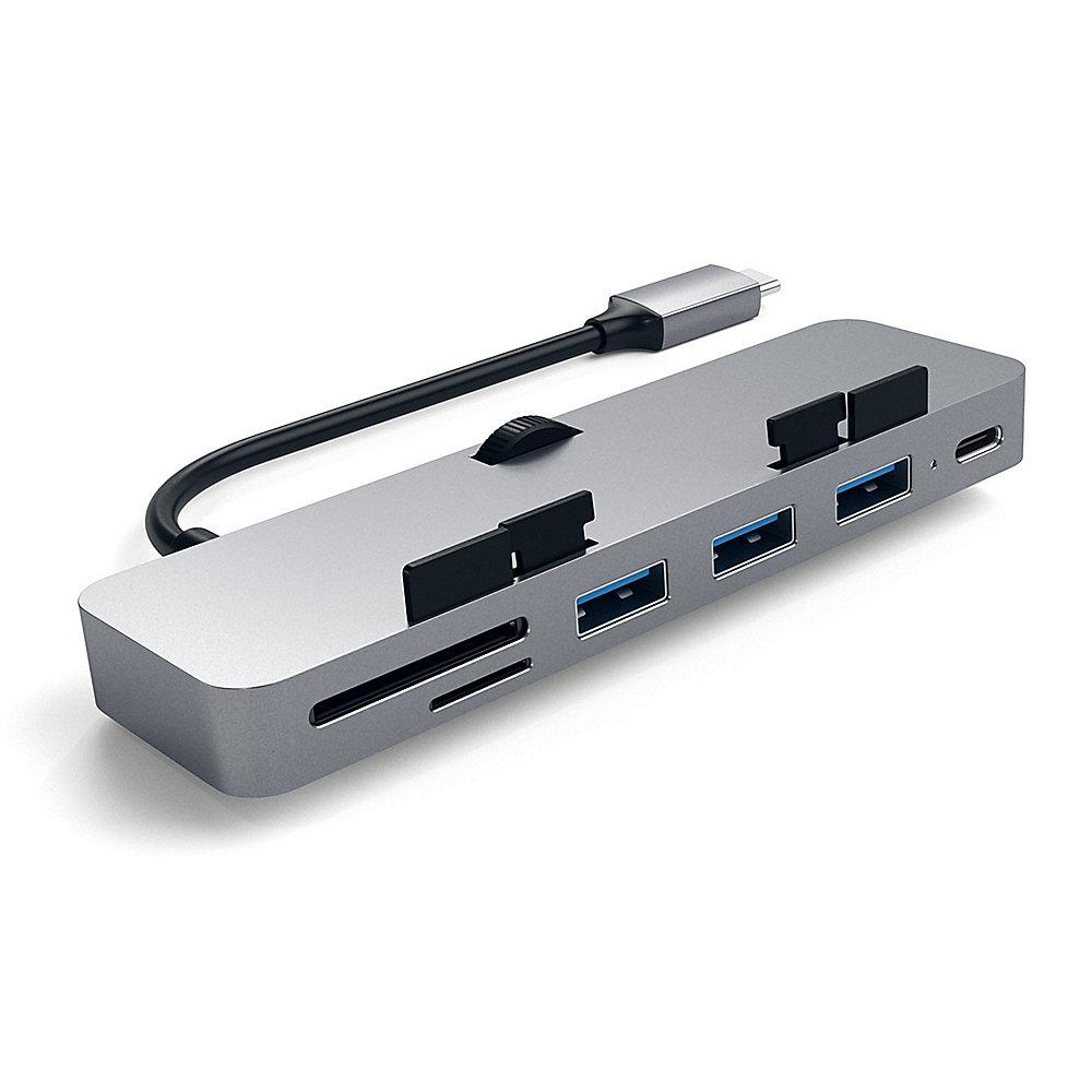 Satechi USB-C Clamp Hub Pro Multi-Port Adapter Space Gray, Satechi, USB-C, Clamp, Hub, Pro, Multi-Port, Adapter, Space, Gray