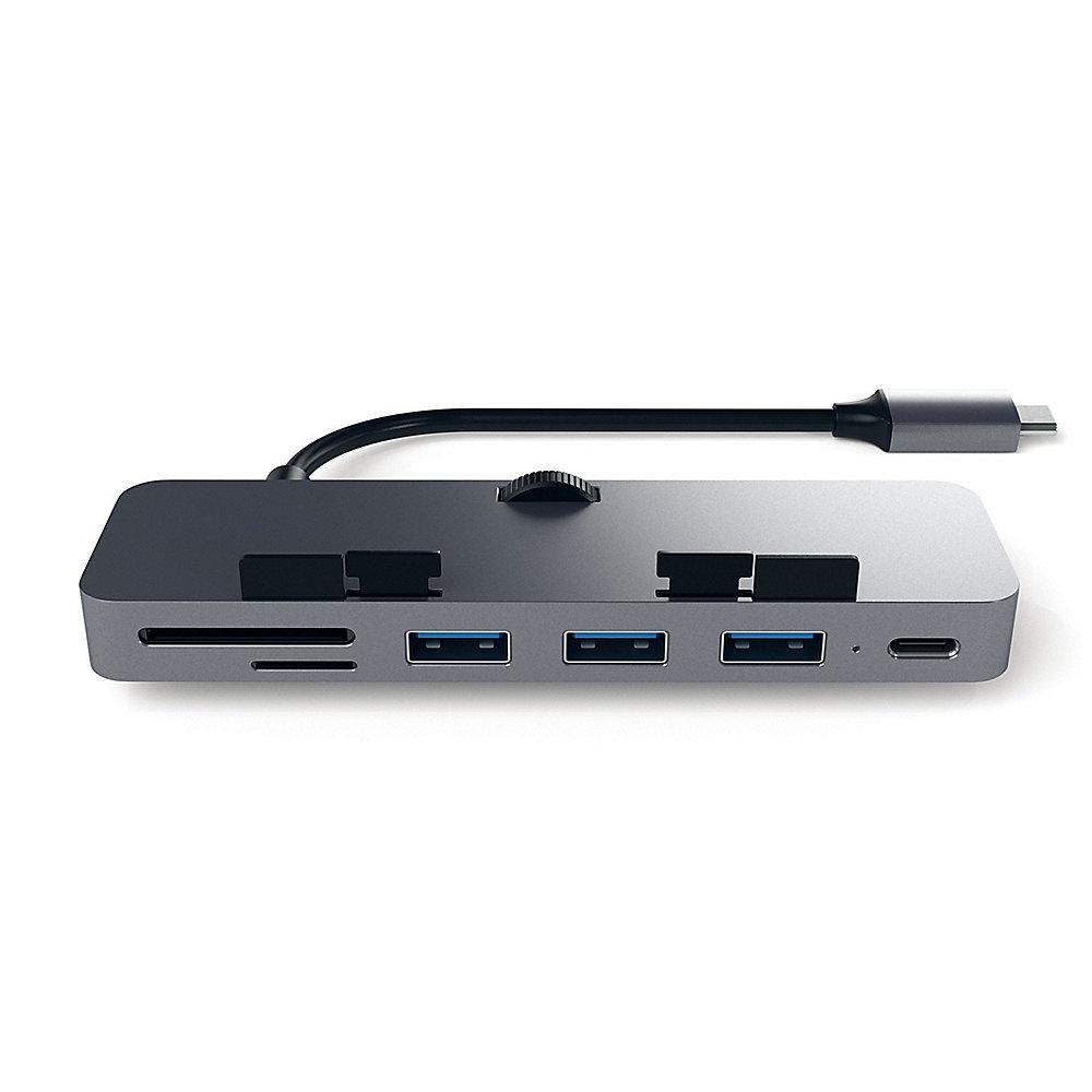 Satechi USB-C Clamp Hub Pro Multi-Port Adapter Space Gray, Satechi, USB-C, Clamp, Hub, Pro, Multi-Port, Adapter, Space, Gray