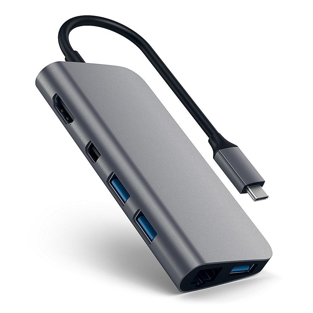 Satechi USB-C Multimedia Adapter Space Gray, Satechi, USB-C, Multimedia, Adapter, Space, Gray